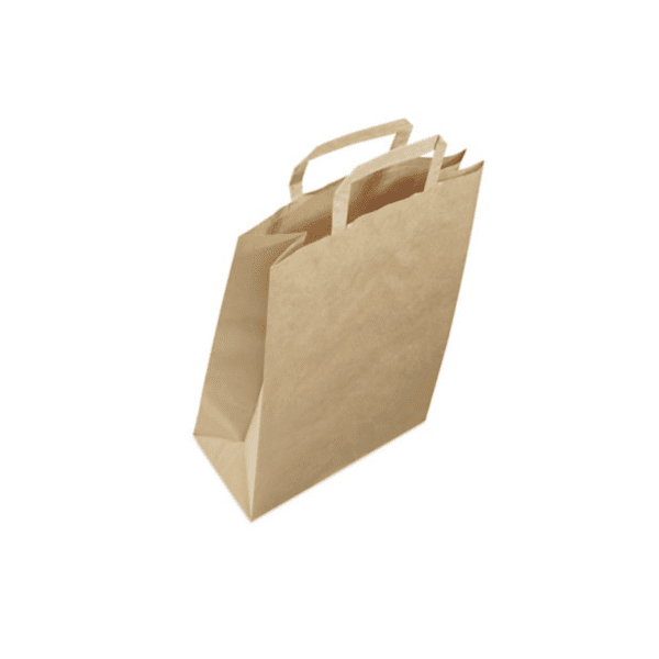 Kraft bag with folded handle (1)