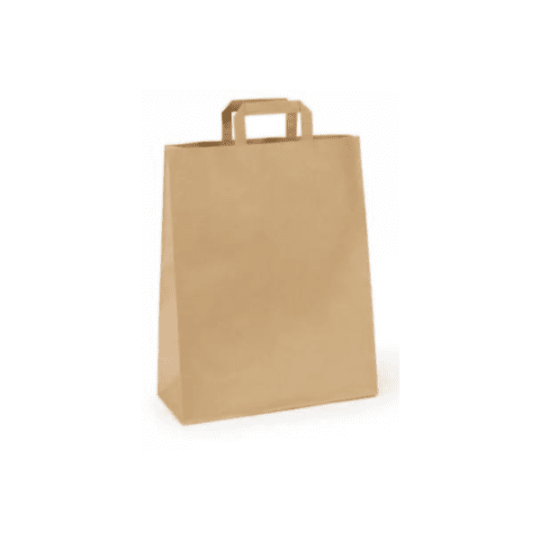 Kraft bag with folded handle (2)